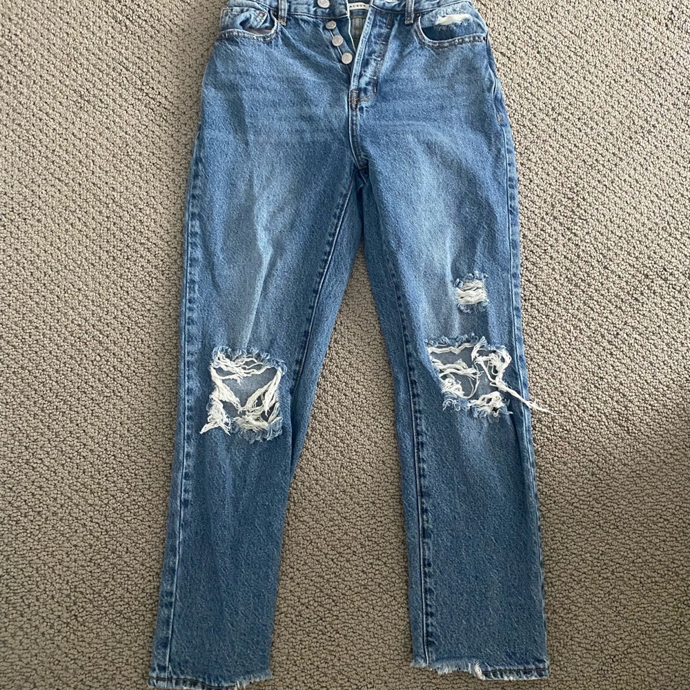 PacSun high rise ripped jeans